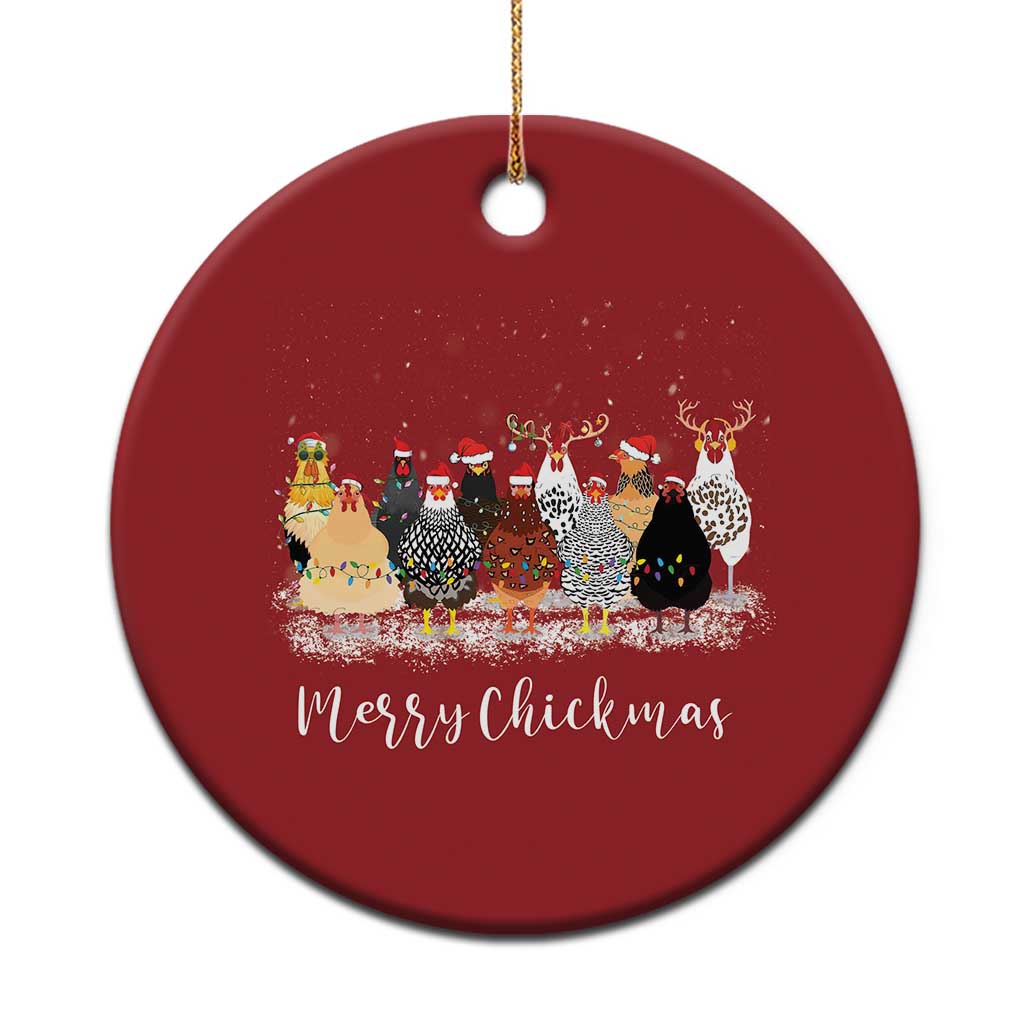 ute Xmas Chickens Christmas Ornament Farm Animals TS10