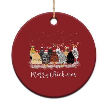 ute Xmas Chickens Christmas Ornament Farm Animals TS10