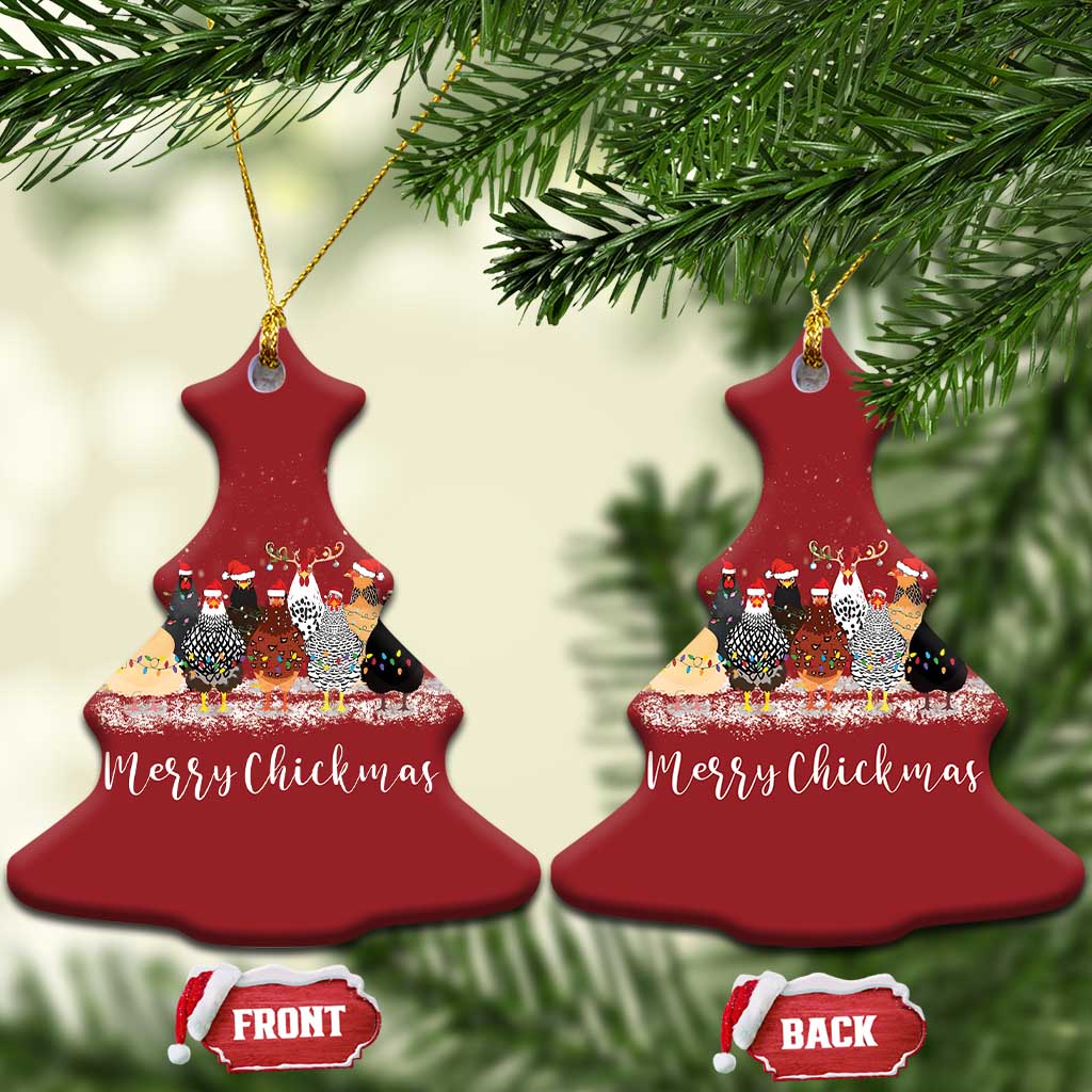 ute Xmas Chickens Christmas Ornament Farm Animals TS10