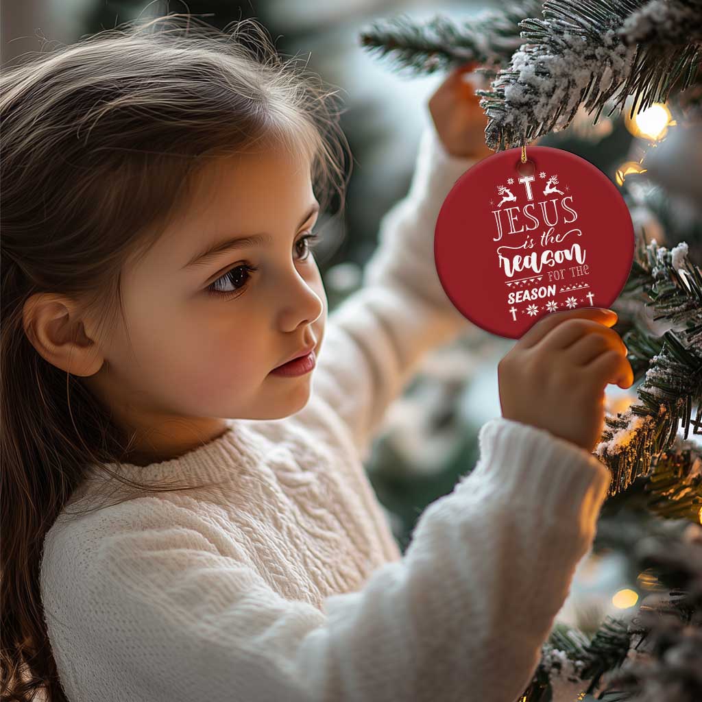 Christian Xmas Christmas Ornament Jesus Is The Reason For The Season Xmas Faith TS10