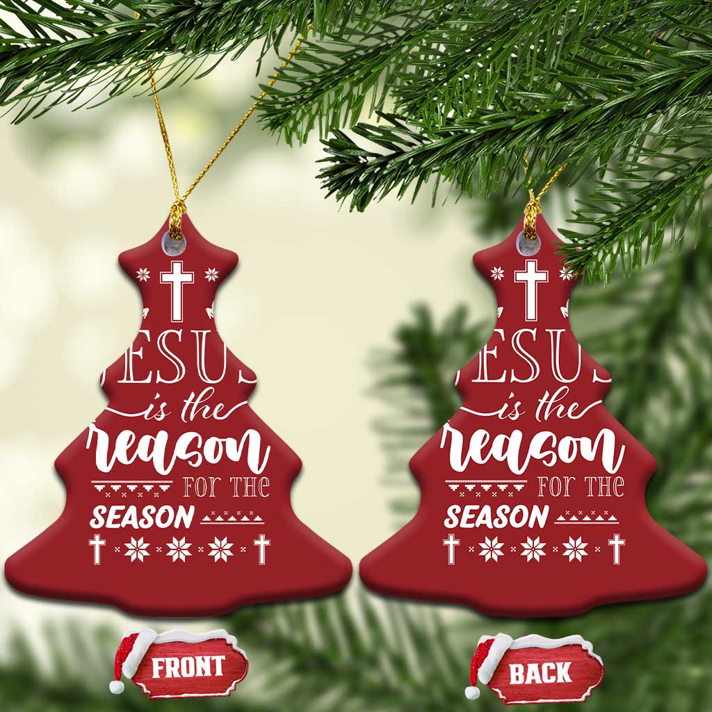 Christian Xmas Christmas Ornament Jesus Is The Reason For The Season Xmas Faith TS10