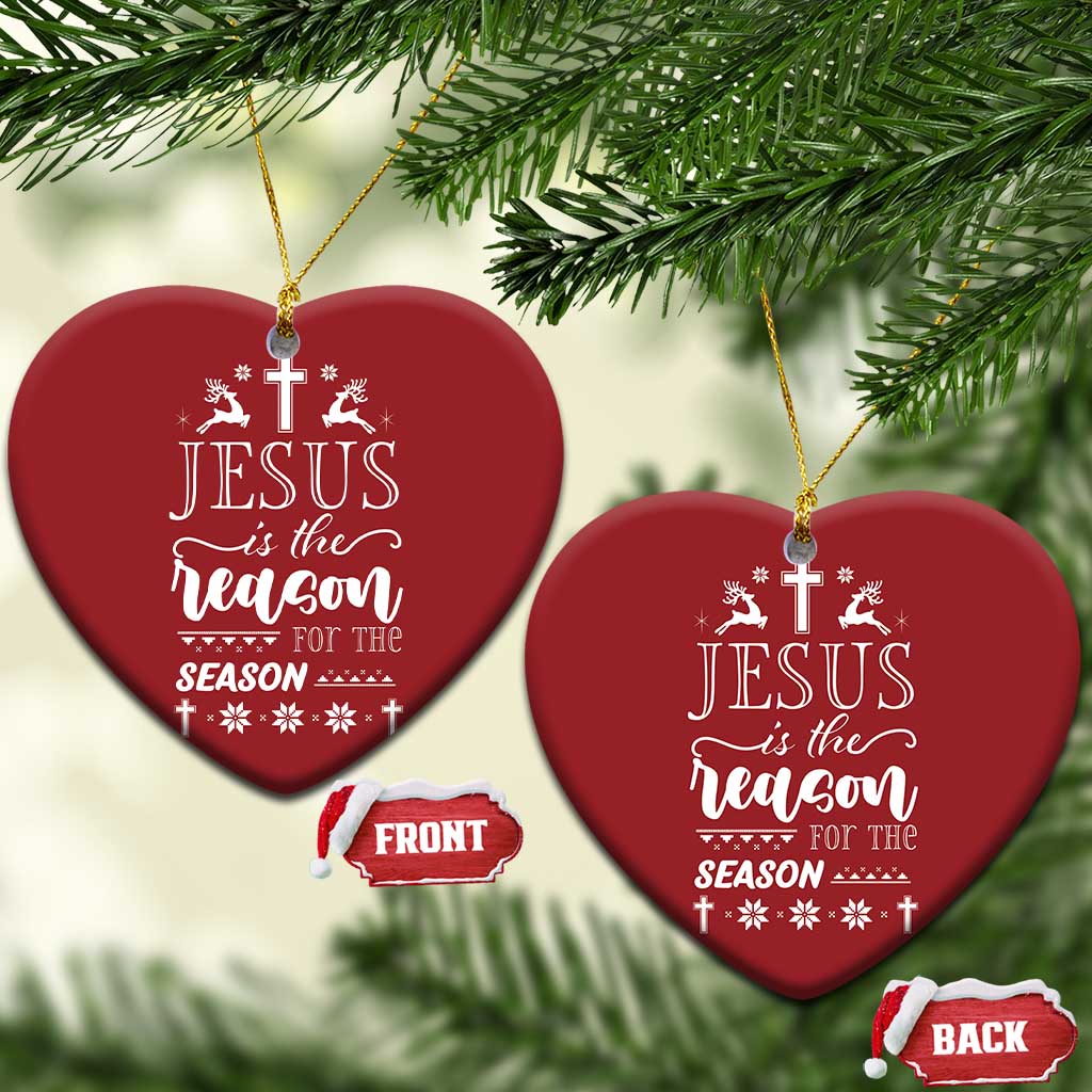 Christian Xmas Christmas Ornament Jesus Is The Reason For The Season Xmas Faith TS10