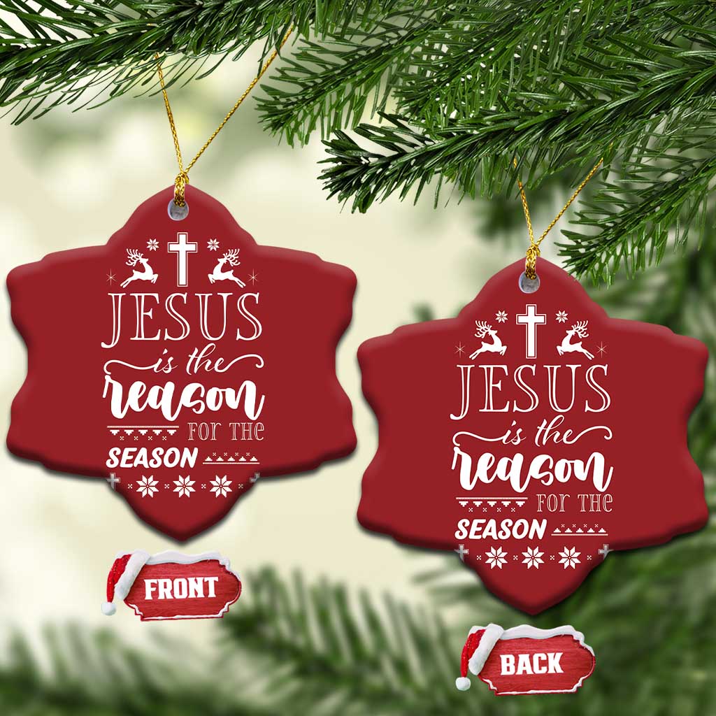 Christian Xmas Christmas Ornament Jesus Is The Reason For The Season Xmas Faith TS10