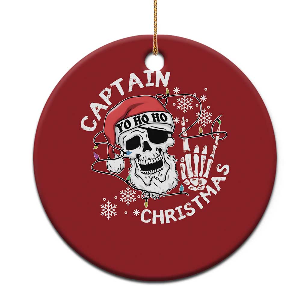 Pirate Xmas Christmas Ornament Skull Skeleton Lights Pirates Caribbean Cruise TS10