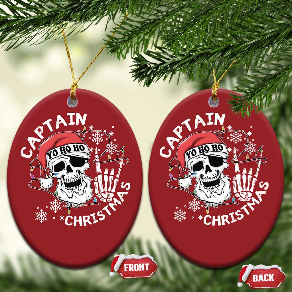 Pirate Xmas Christmas Ornament Skull Skeleton Lights Pirates Caribbean Cruise TS10