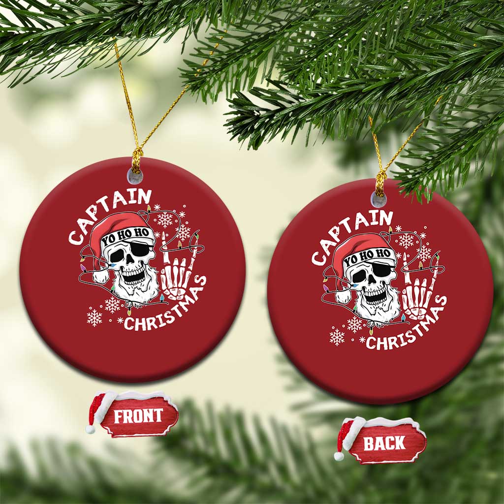 Pirate Xmas Christmas Ornament Skull Skeleton Lights Pirates Caribbean Cruise TS10
