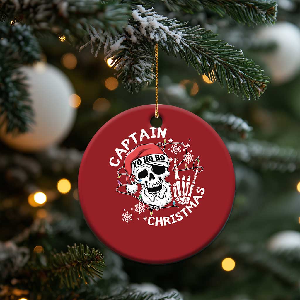 Pirate Xmas Christmas Ornament Skull Skeleton Lights Pirates Caribbean Cruise TS10