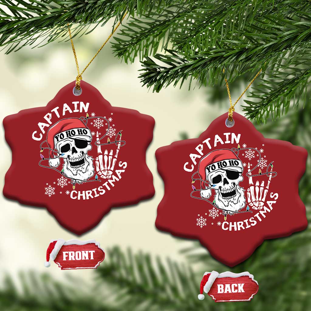 Pirate Xmas Christmas Ornament Skull Skeleton Lights Pirates Caribbean Cruise TS10