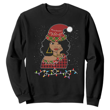 Sassy Afro Queen Black Woman Sweatshirt Christmas Afro TS10