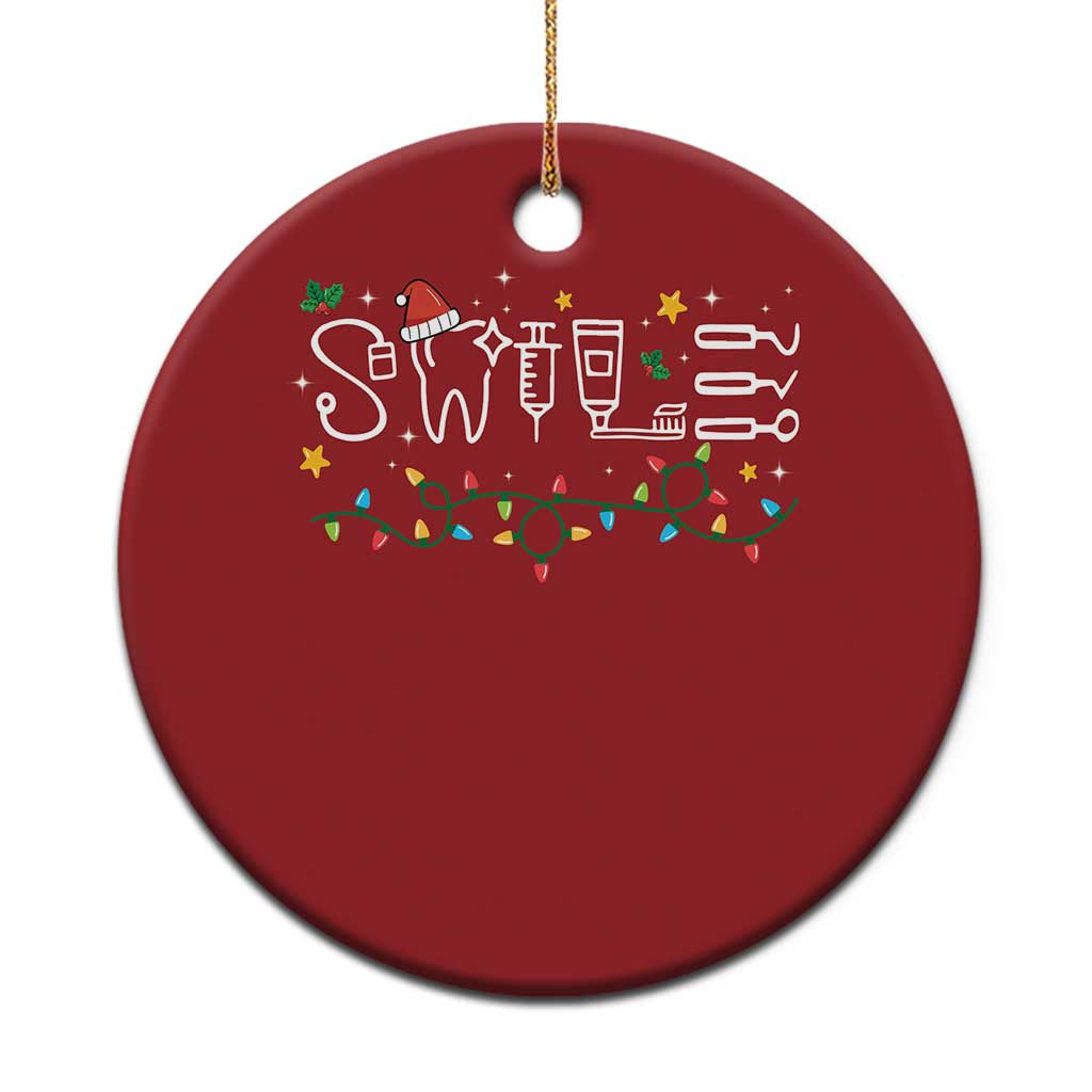 Xmas Dental Christmas Ornament Red Santa Hat Teeth Funny Dentist Merry TS10