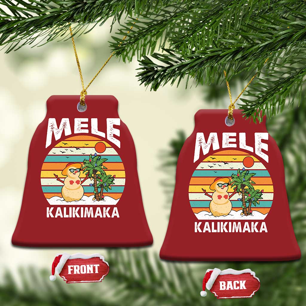 Mele Kalikimaka Hawaiian Christmas Ornament Beach Hawaii Xmas In July Tropical TS10