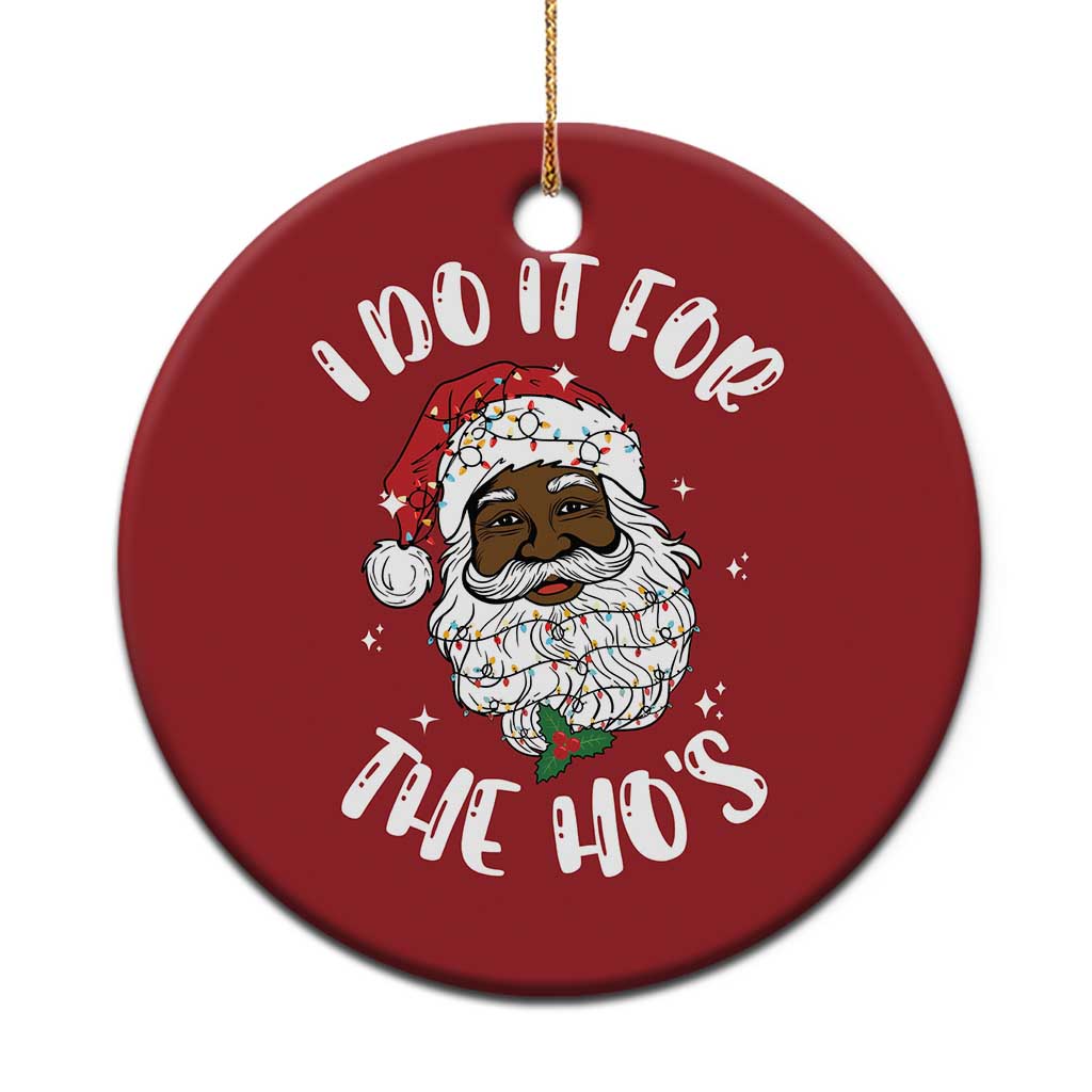 Funny Santa Claus Christmas Ornament African American Xmas Vintage Black Santa TS10
