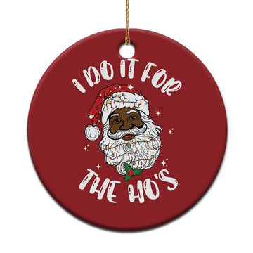 Funny Santa Claus Christmas Ornament African American Xmas Vintage Black Santa TS10