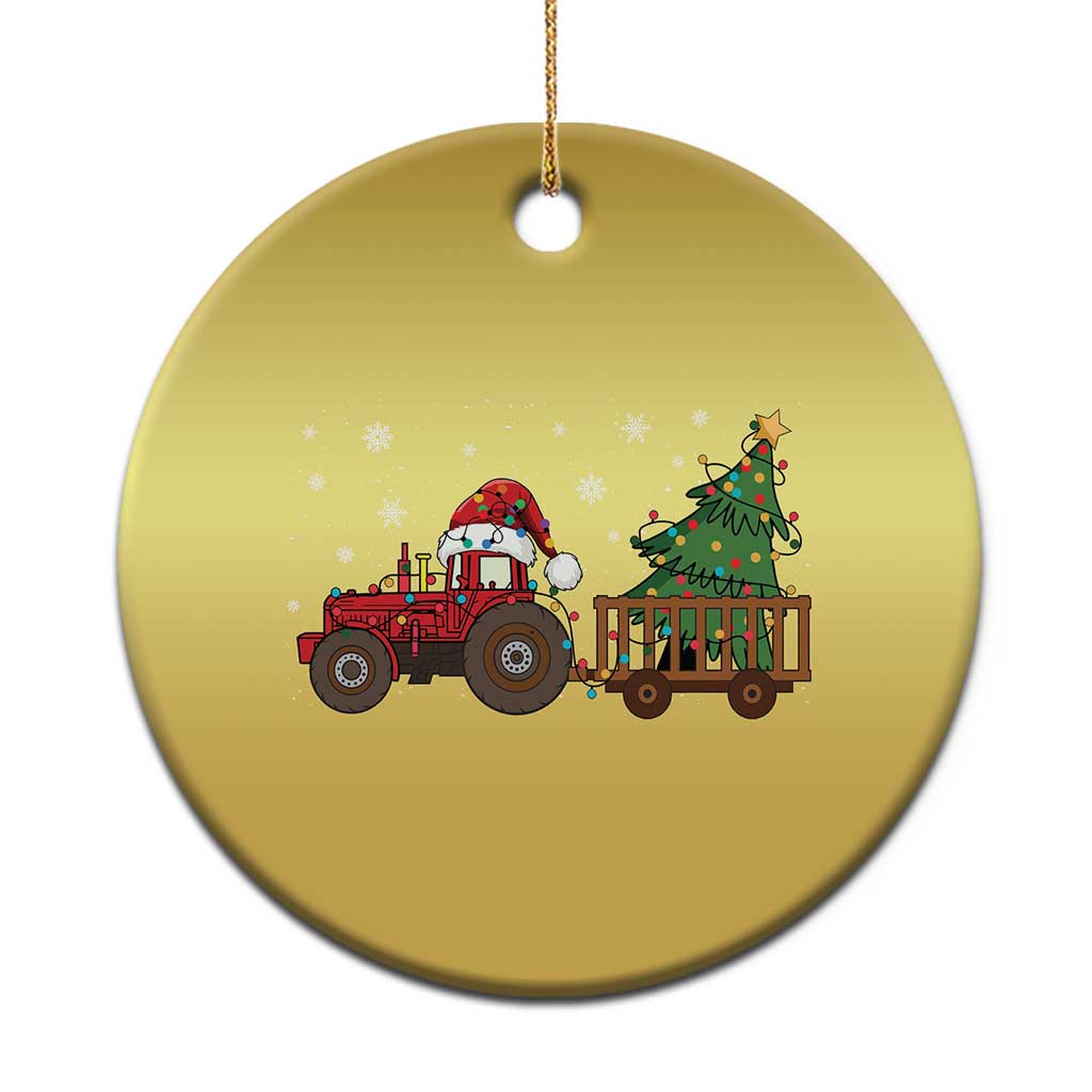 Tractor Xmas Christmas Ornament Tree Lights Farmer Xmas Gift for Tractor Drivers TS10