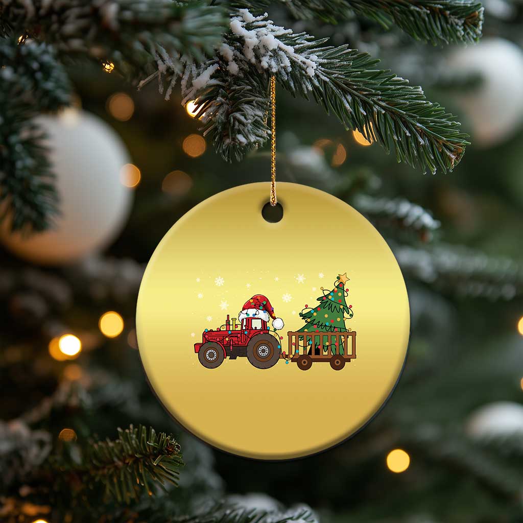Tractor Xmas Christmas Ornament Tree Lights Farmer Xmas Gift for Tractor Drivers TS10