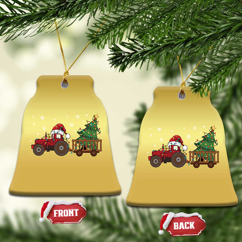 Tractor Xmas Christmas Ornament Tree Lights Farmer Xmas Gift for Tractor Drivers TS10
