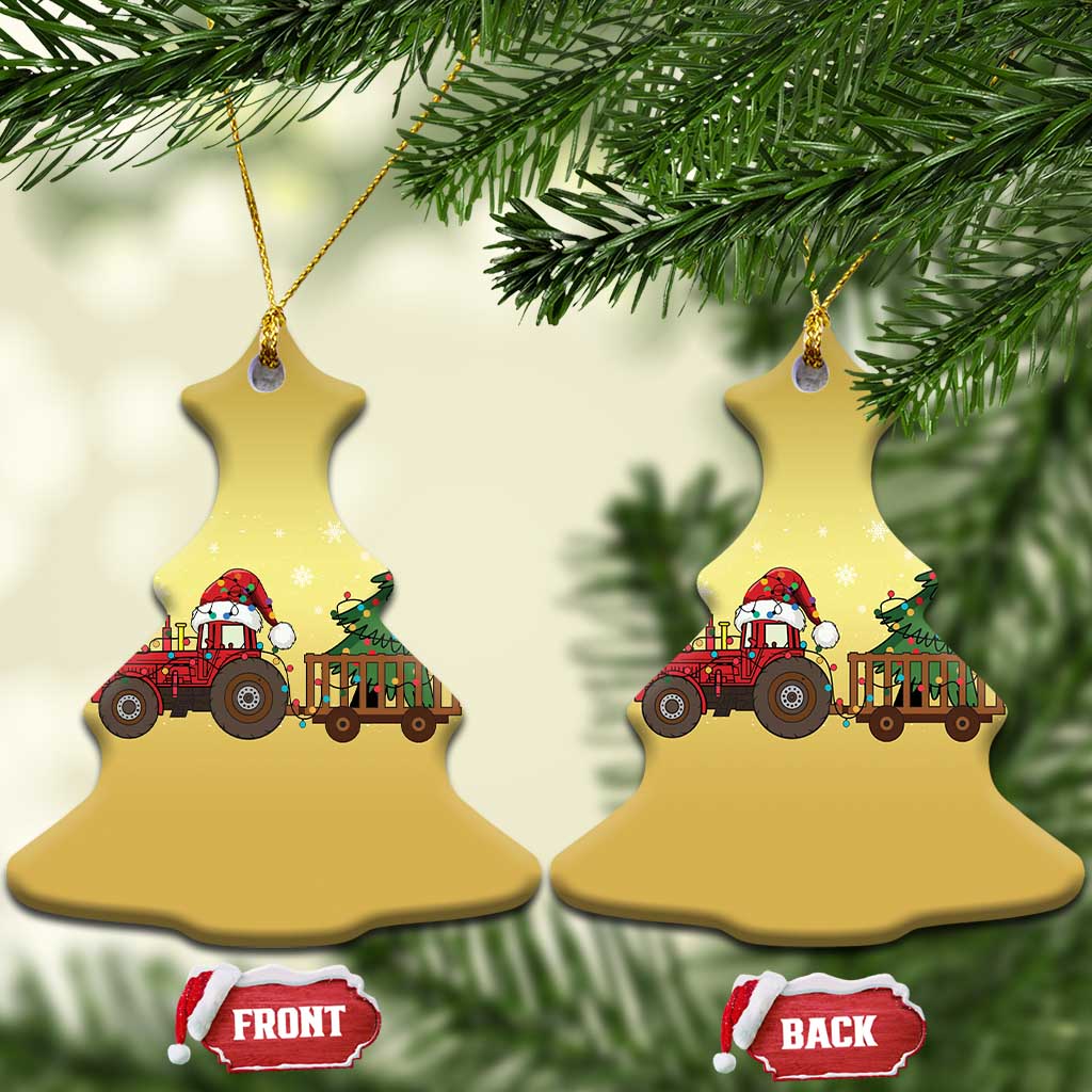 Tractor Xmas Christmas Ornament Tree Lights Farmer Xmas Gift for Tractor Drivers TS10