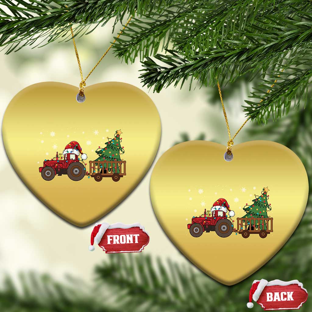 Tractor Xmas Christmas Ornament Tree Lights Farmer Xmas Gift for Tractor Drivers TS10