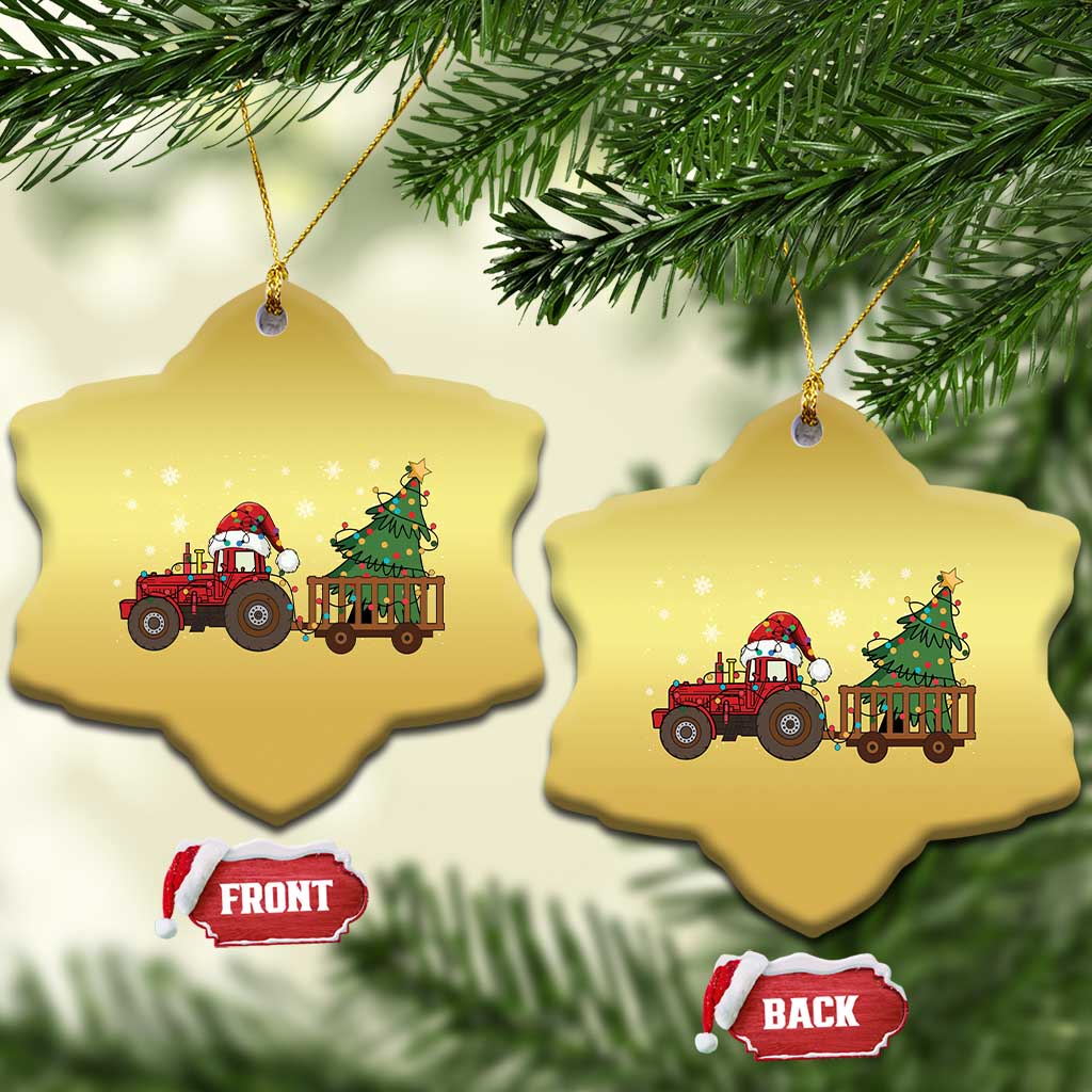 Tractor Xmas Christmas Ornament Tree Lights Farmer Xmas Gift for Tractor Drivers TS10