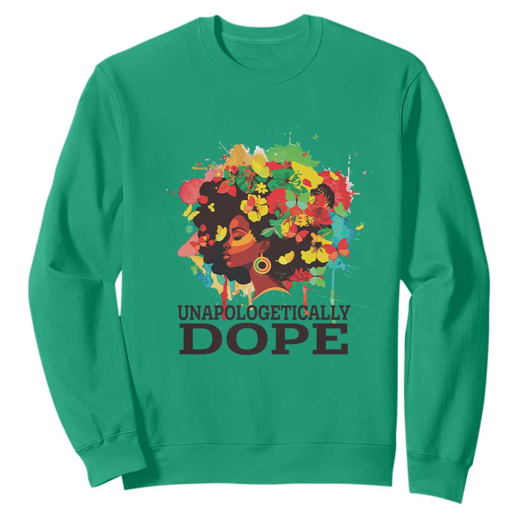 Juneteenth Day Sweatshirt Unapologetically Dope Black Women TS11