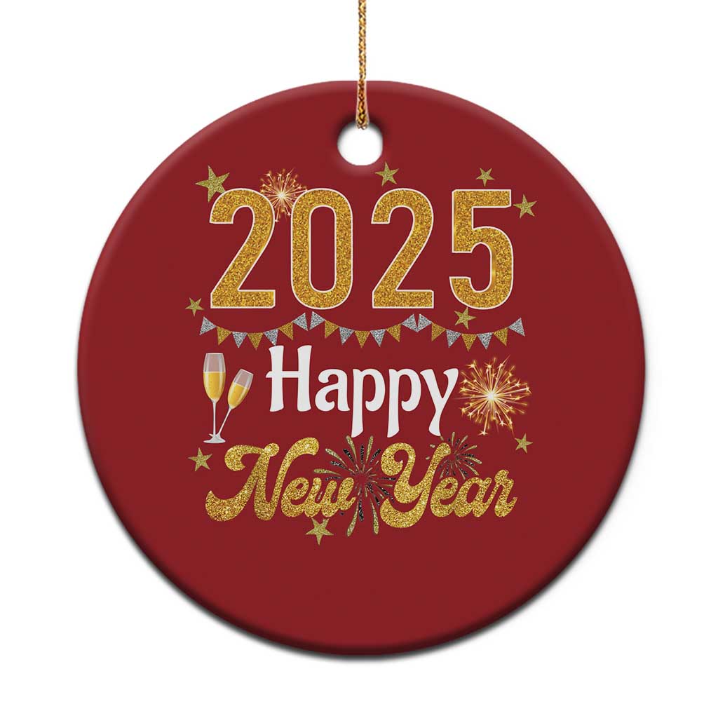Happy New Year 2025 Christmas Ornament New Year's Eve Party Family Matching TS11