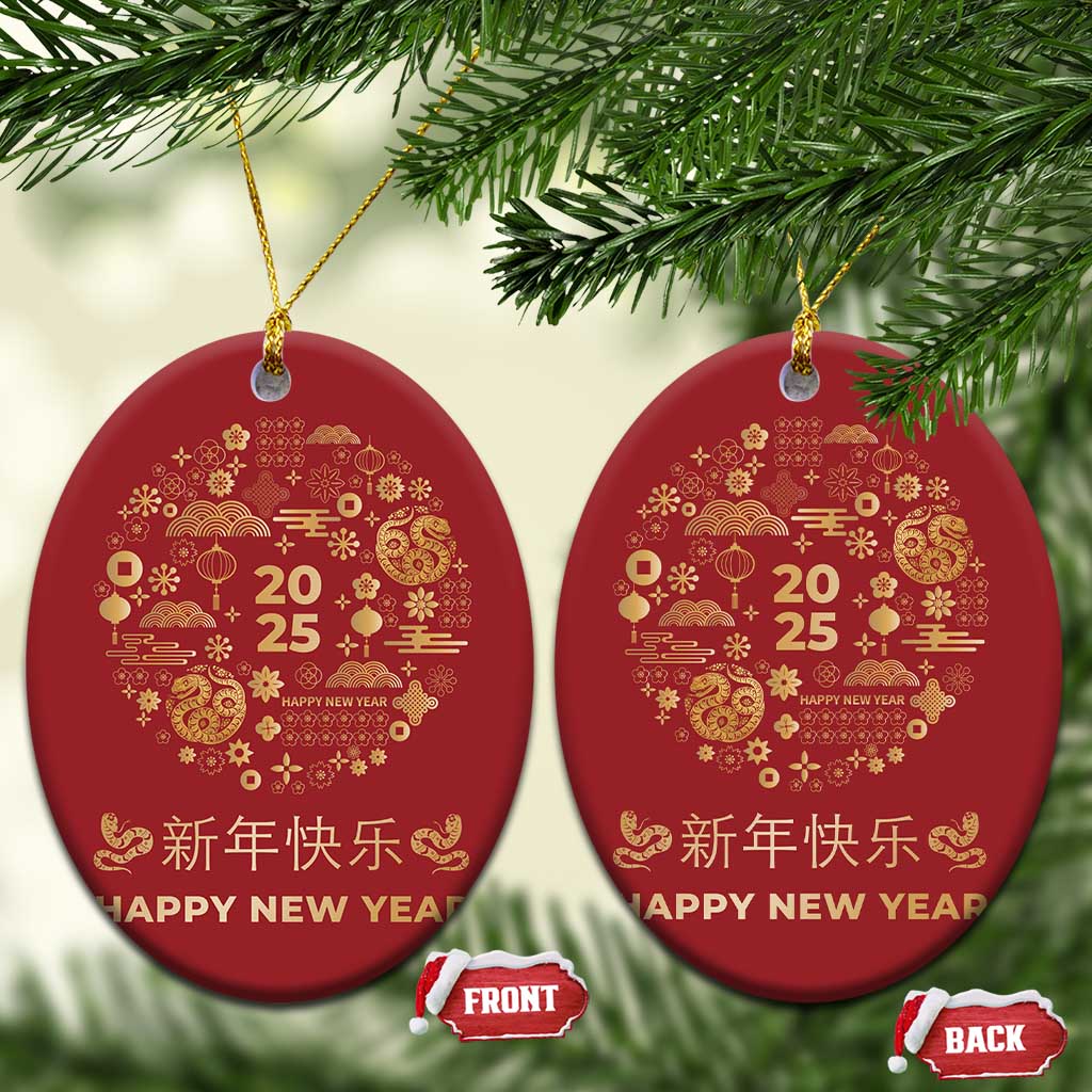 Chinese Lunar New Year 2025 Year Of The Snake Christmas Ornament TS11