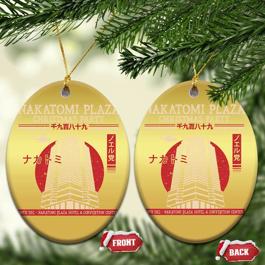 Xmas Nakatomi Plaza Christmas Ornament Xmas Party 1988 Noel Vintage Japanese Style TS11