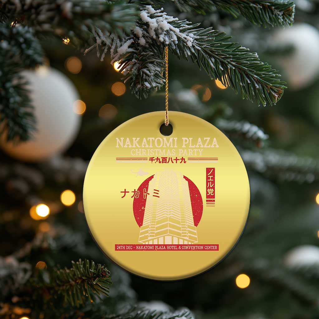Xmas Nakatomi Plaza Christmas Ornament Xmas Party 1988 Noel Vintage Japanese Style TS11