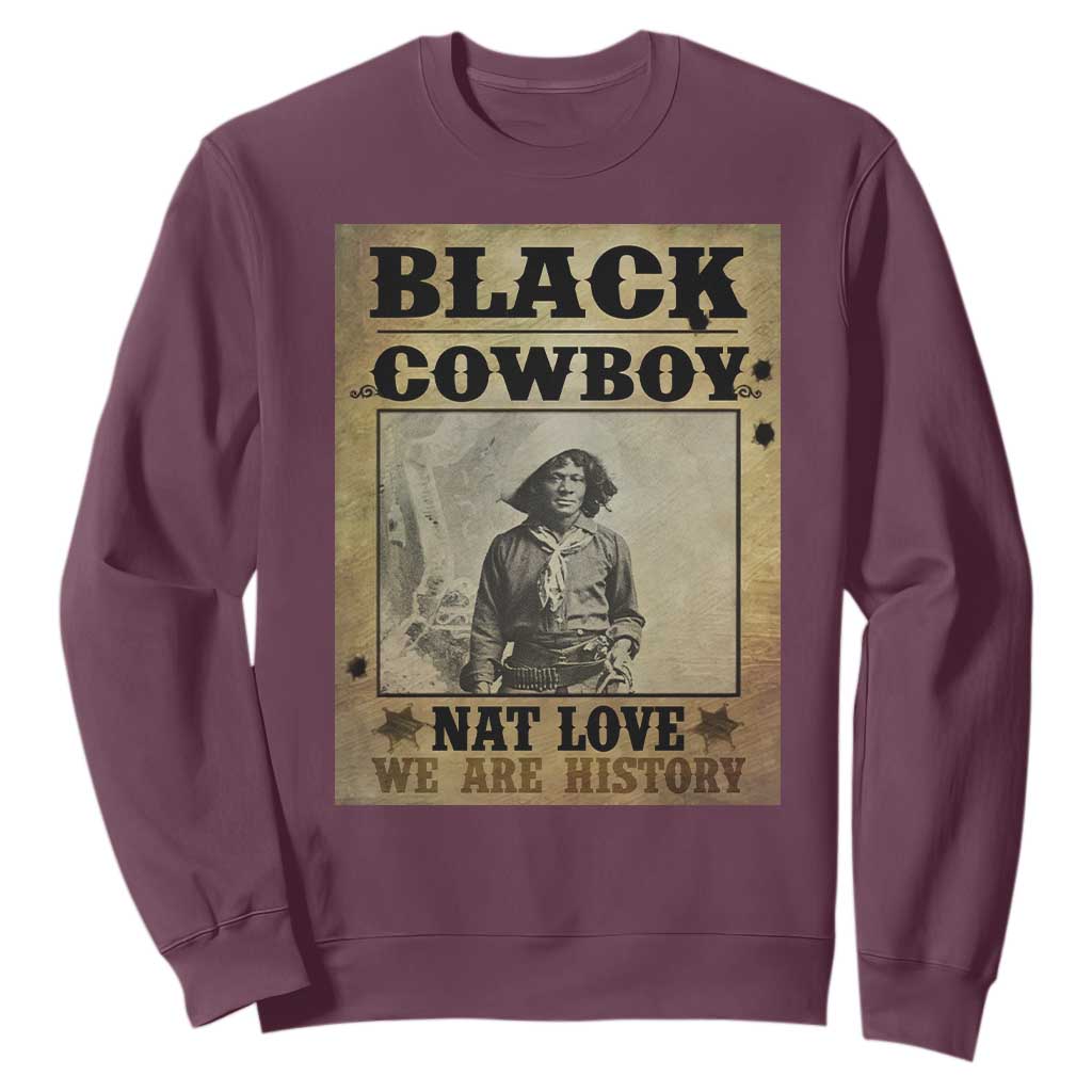 Black Cowboy Nat Love Sweatshirt Black History Month TS11