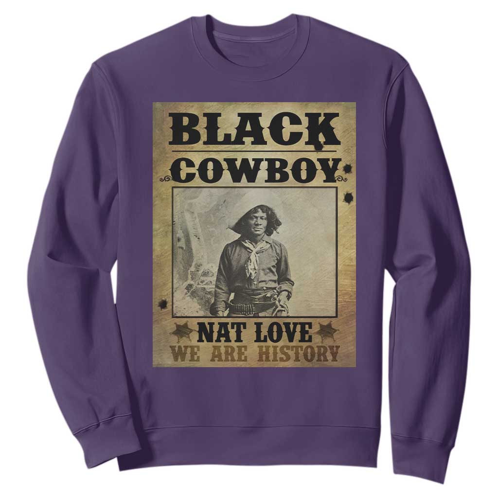 Black Cowboy Nat Love Sweatshirt Black History Month TS11