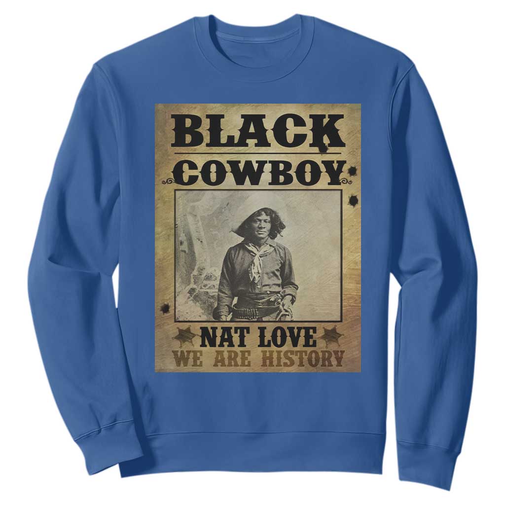 Black Cowboy Nat Love Sweatshirt Black History Month TS11