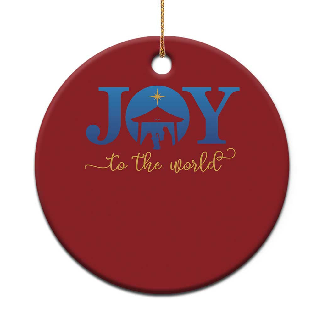 Joy To The World Christmas Ornament Christian Christmas Nativity Scene Star Of Bethlehem TS11