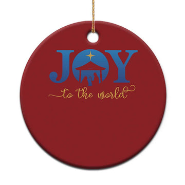 Joy To The World Christmas Ornament Christian Christmas Nativity Scene Star Of Bethlehem TS11