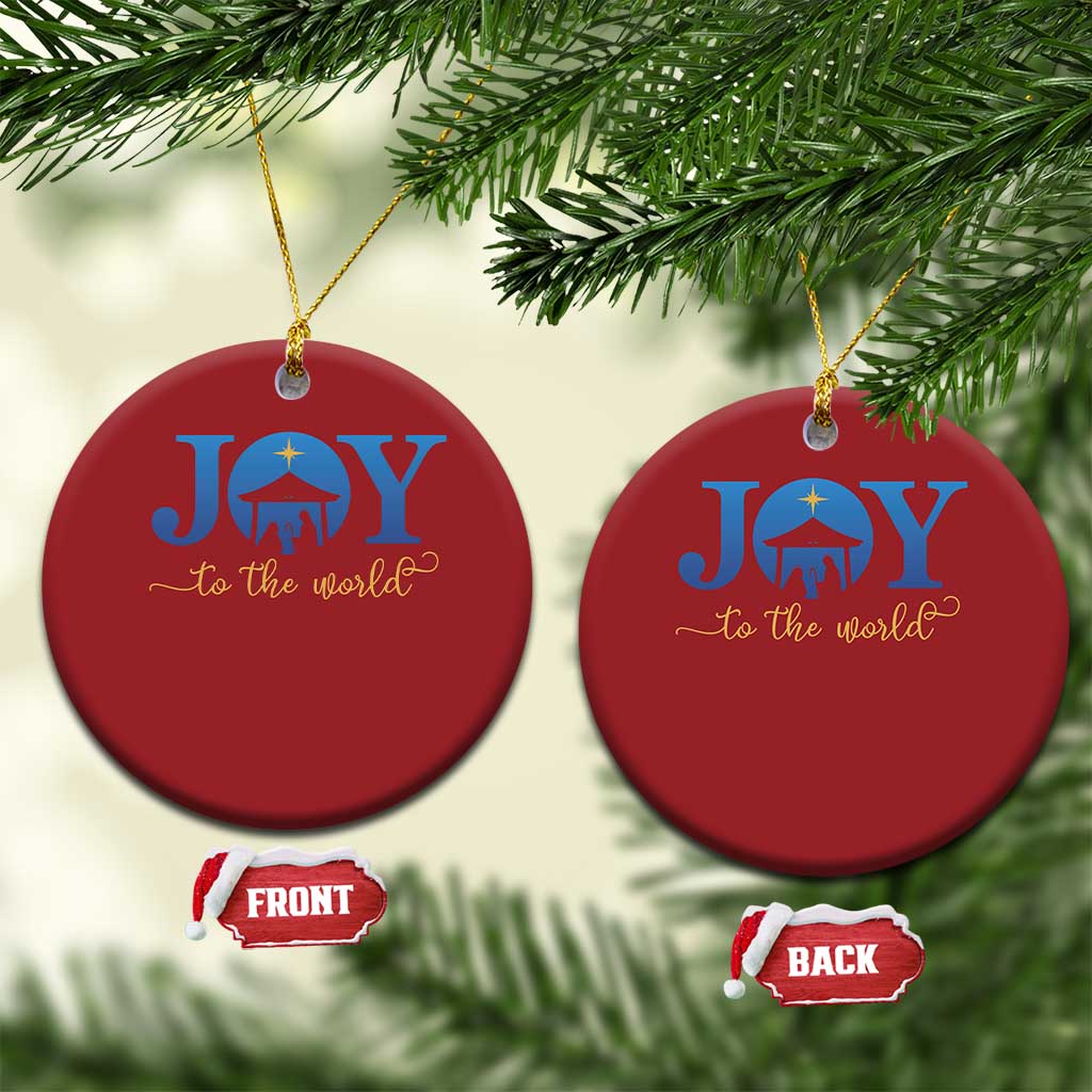 Joy To The World Christmas Ornament Christian Christmas Nativity Scene Star Of Bethlehem TS11
