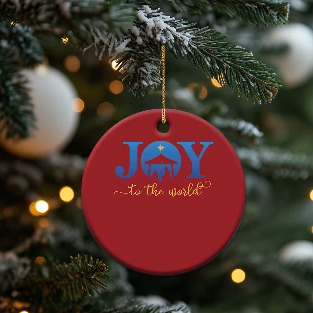 Joy To The World Christmas Ornament Christian Christmas Nativity Scene Star Of Bethlehem TS11
