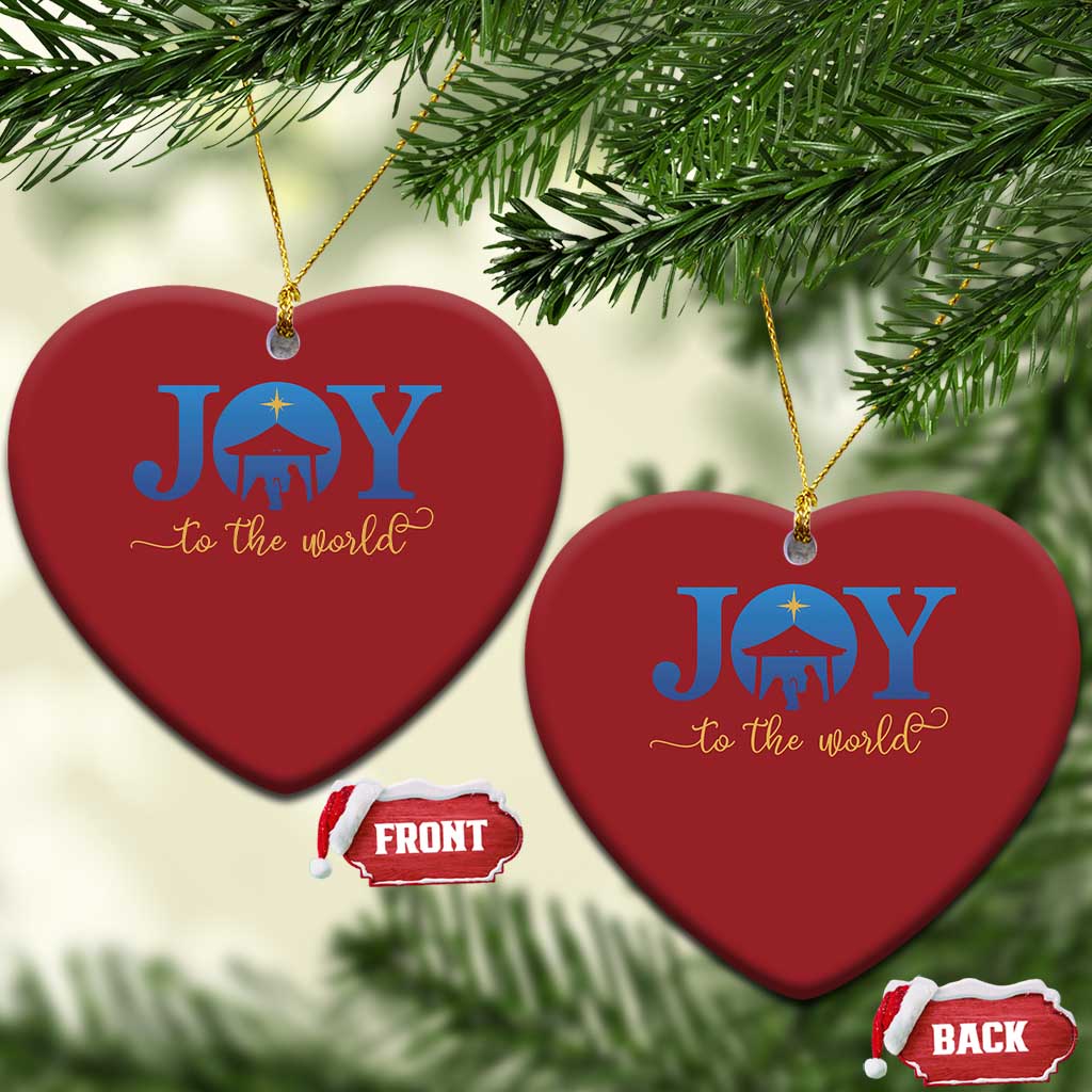 Joy To The World Christmas Ornament Christian Christmas Nativity Scene Star Of Bethlehem TS11