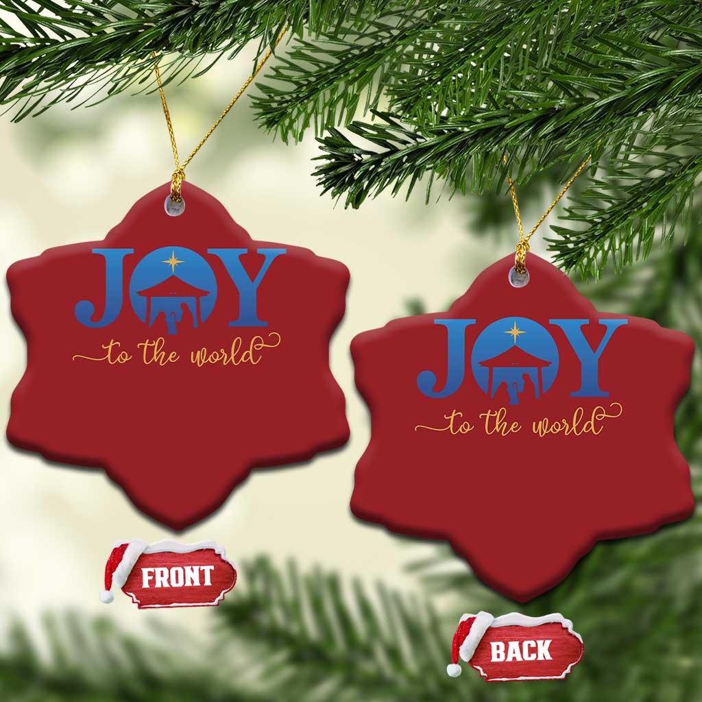 Joy To The World Christmas Ornament Christian Christmas Nativity Scene Star Of Bethlehem TS11