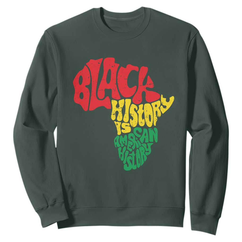 Black History Is American History Sweatshirt Africa Map TS11
