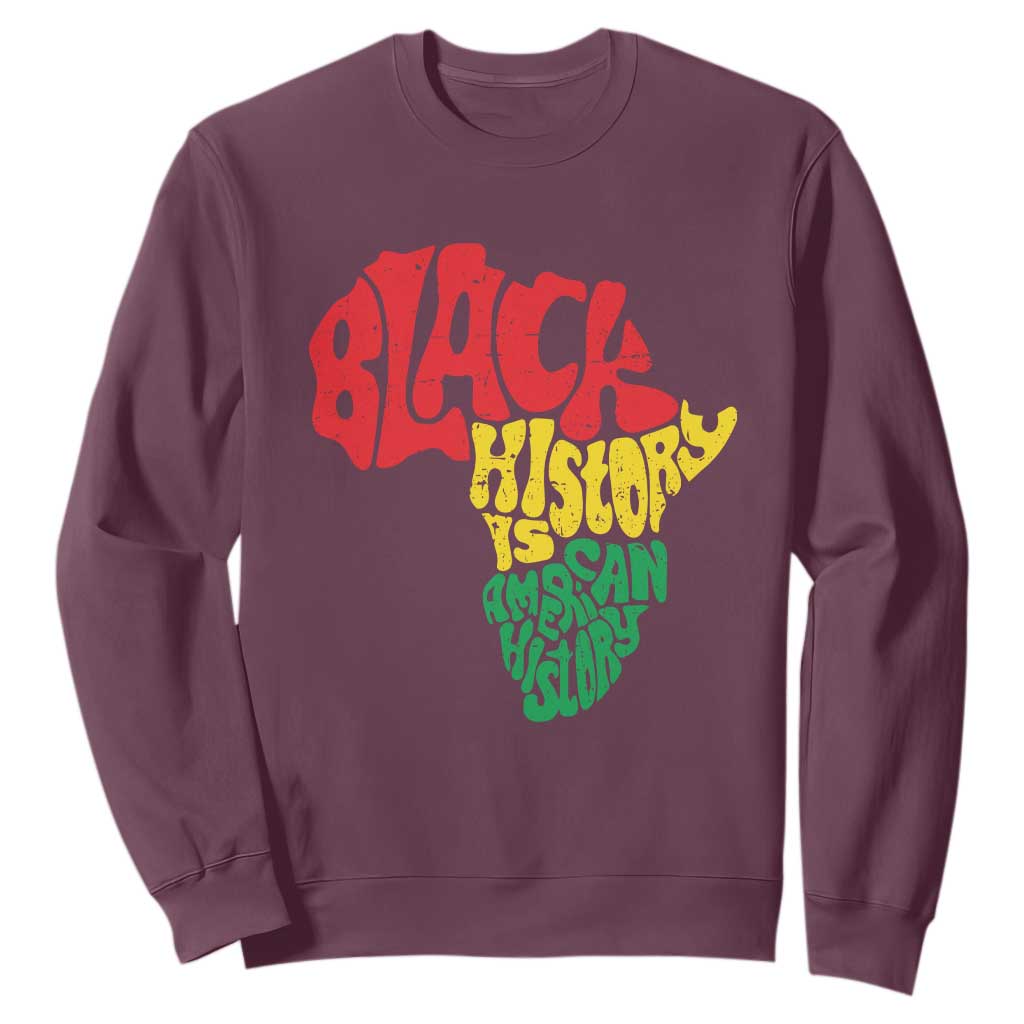 Black History Is American History Sweatshirt Africa Map TS11