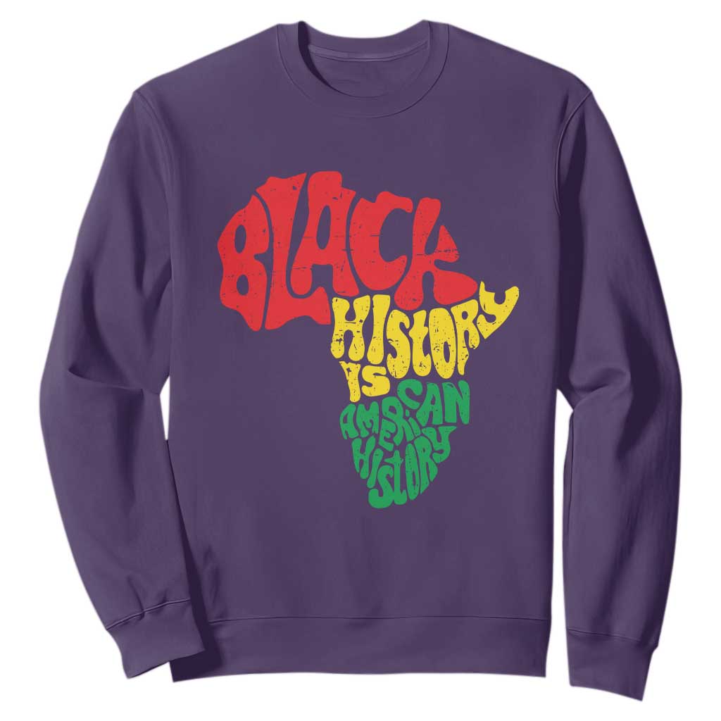 Black History Is American History Sweatshirt Africa Map TS11