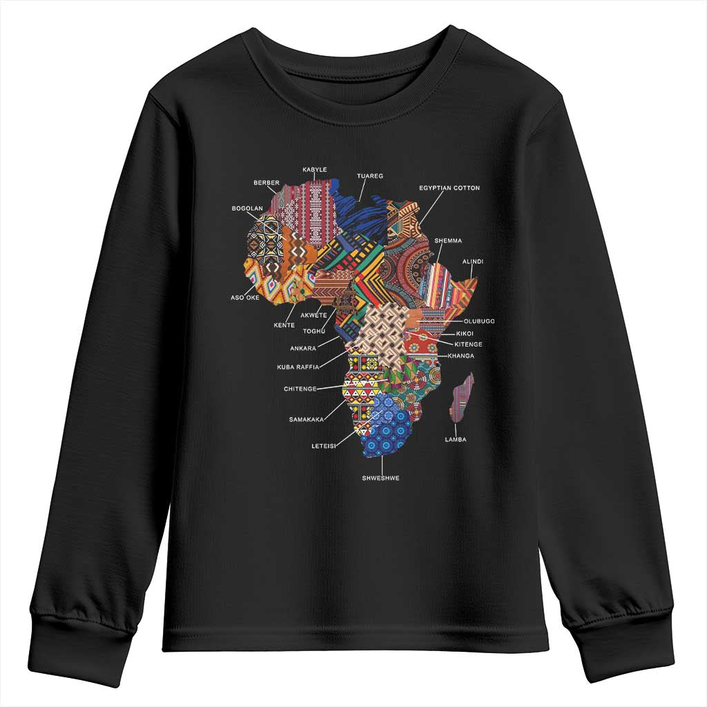 African Culture Black Fabrics Youth Sweatshirt African American Heritage TS11