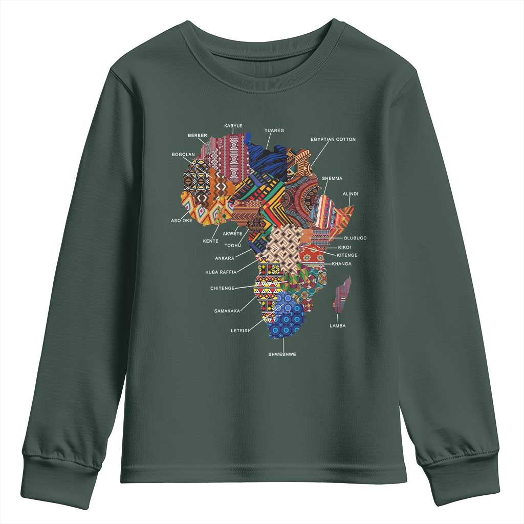 African Culture Black Fabrics Youth Sweatshirt African American Heritage TS11