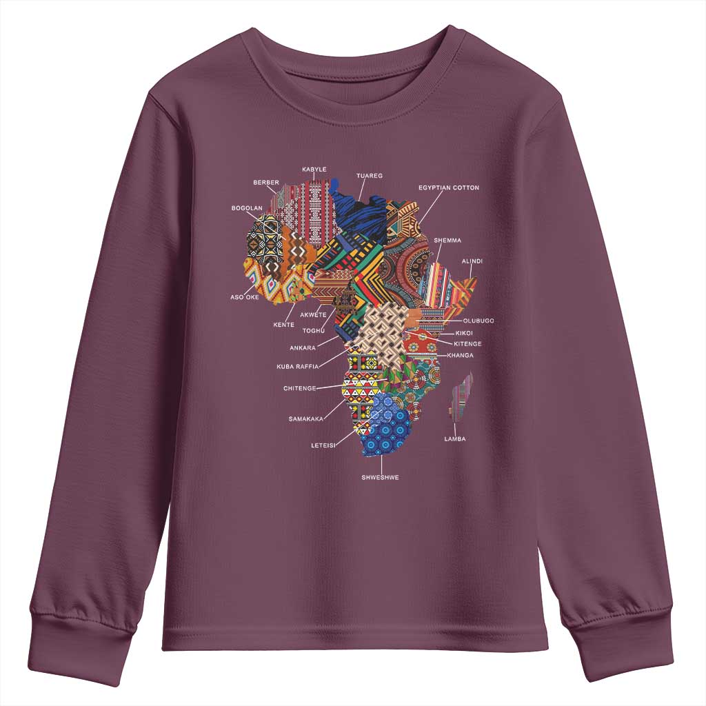 African Culture Black Fabrics Youth Sweatshirt African American Heritage TS11