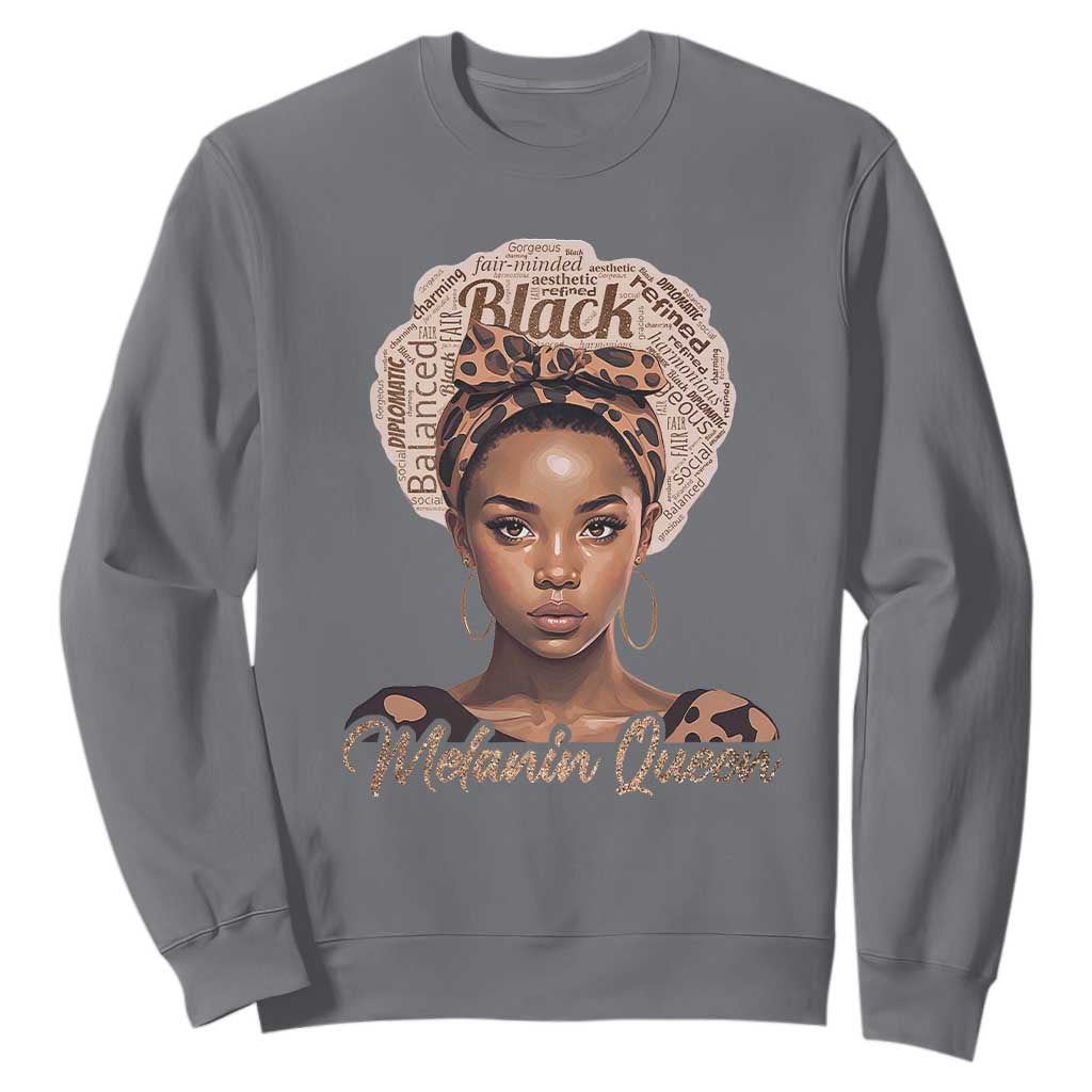 Melanin Queen Sweatshirt Proud African American TS11