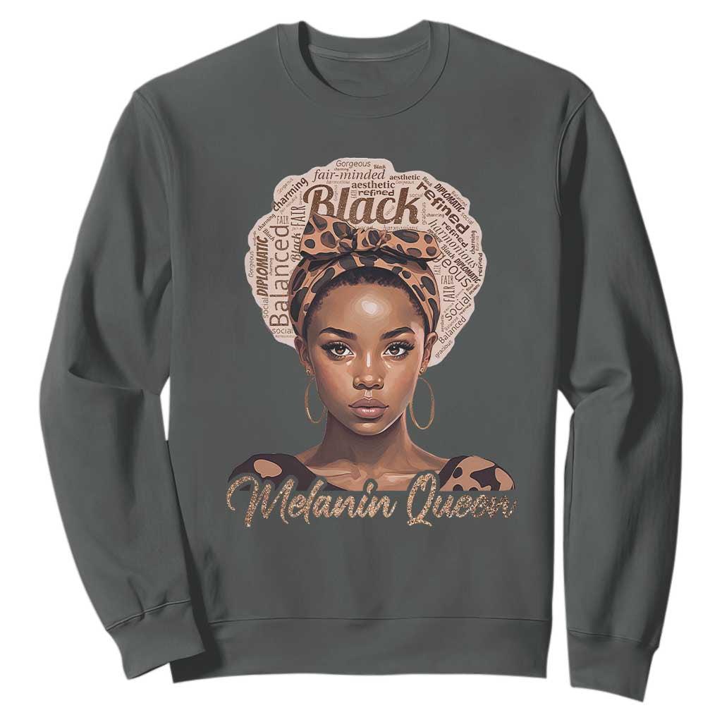 Melanin Queen Sweatshirt Proud African American TS11