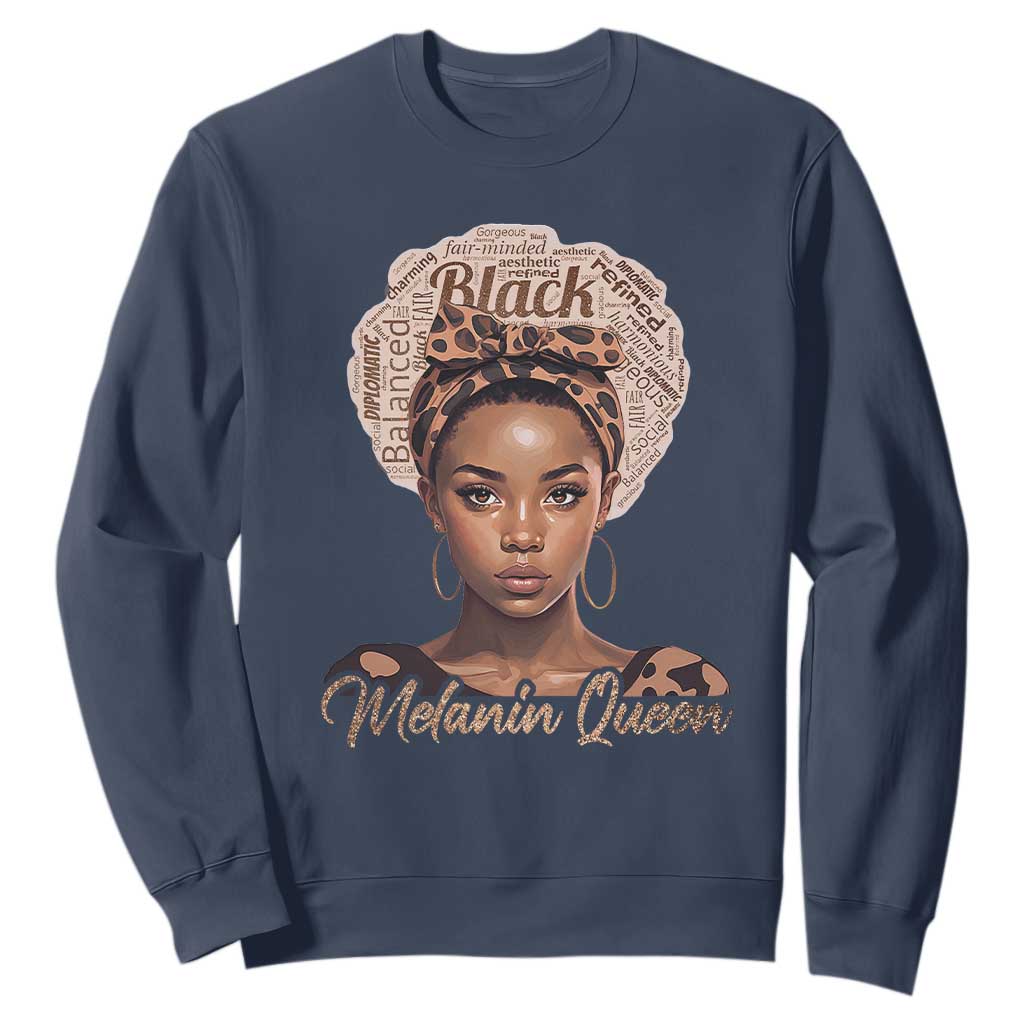 Melanin Queen Sweatshirt Proud African American TS11