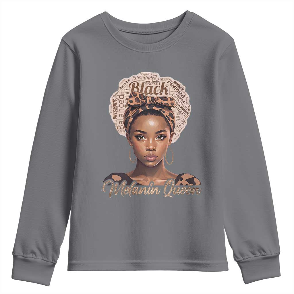 Melanin Queen Youth Sweatshirt Proud African American TS11