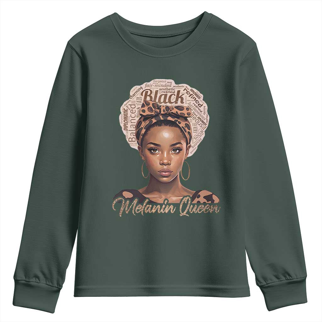 Melanin Queen Youth Sweatshirt Proud African American TS11