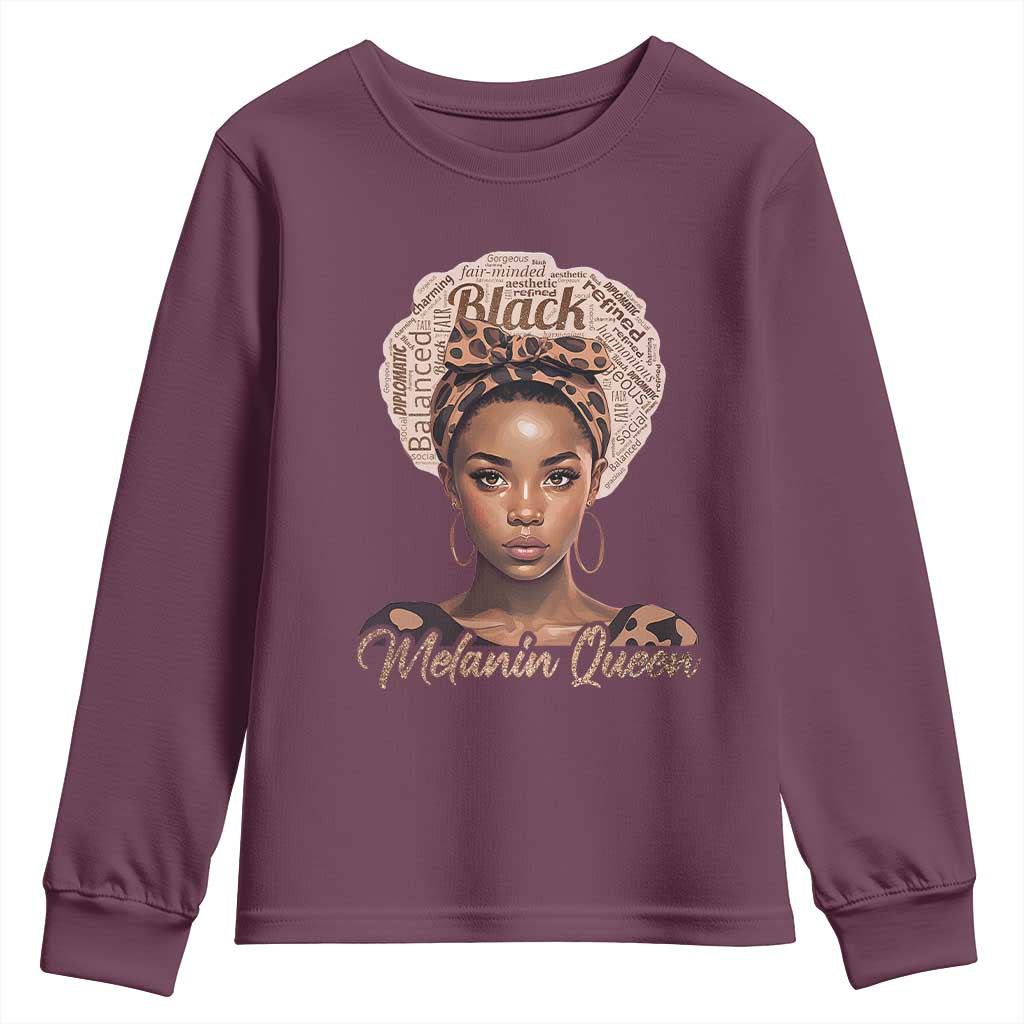 Melanin Queen Youth Sweatshirt Proud African American TS11