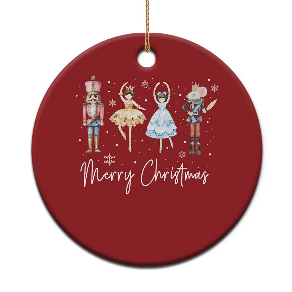 Merry Xmas Nutcracker Ballerina Mouseking Christmas Ornament TS11